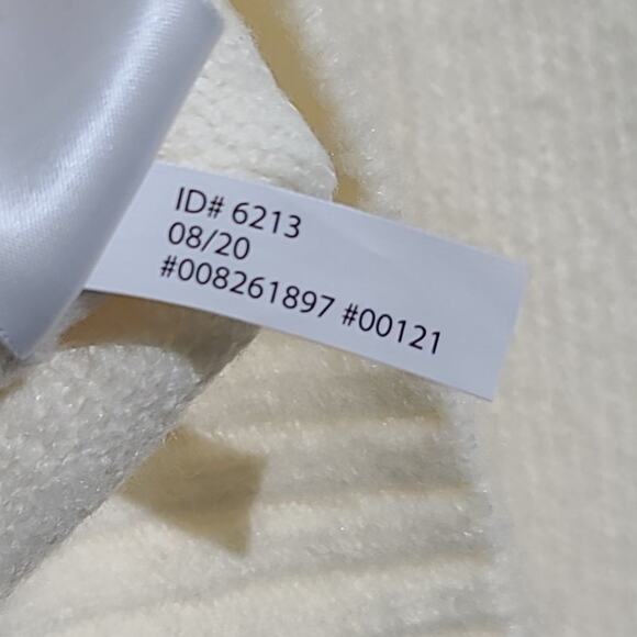 Express Beaded V-Neck Puff Sleeve Sweater XS Cream NWT - Picture 5 of 6